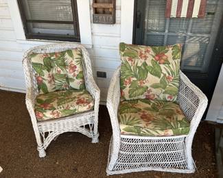 Wicker Chairs with cushions