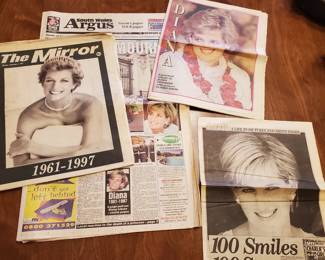 Princess Diana old papers 