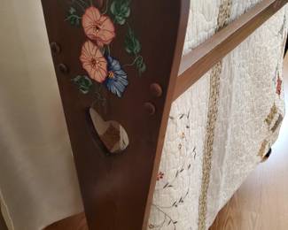 Hand Painted quilt rack , modern Quilts 