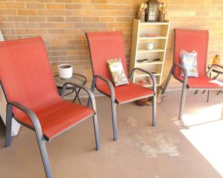 Extra patio chairs 