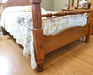 Great condition,  oak bed set