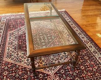 Dark Faux Bamboo Coffee Table 