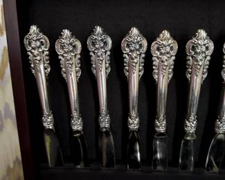 92 Pieces of Wallace Baroque Grande Sterling Flatware
