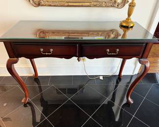 Queen Anne Style Cherry Entry Hall Table