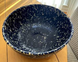 Bennington Potters Blue and White Earthenware Mixing Bowl