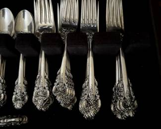92 Pieces of Wallace Baroque Grande Sterling Flatware