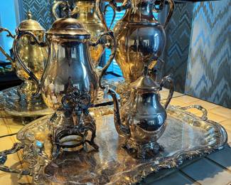 Silverplate Serving Set 