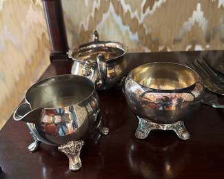 Silverplate Serving Set 