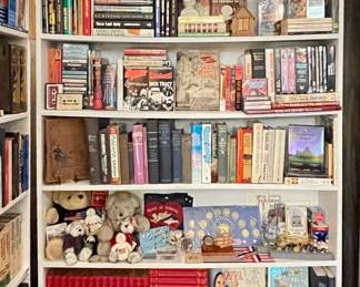 Large collection of Vintage Books and Corresponding Collectibles - Historical, Presidential, Mystery, Spooky, Travel, Celebrity Fiction & Non-Fiction
Funk & Junior Encyclopedias complete sets.
Antique 10 Volume Set of The Bible and It’s Story Circa 1910
Location: MEDIA ROOM