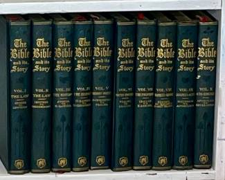 Antique 10 Volume Set of The Bible and It’s Story Circa 1910
Location: MEDIA ROOM