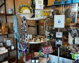 Very large selection of gift ware and other merchandise on sale. Most store fixtures are available for purchase with a pre-arranged date of pickup for mid March.