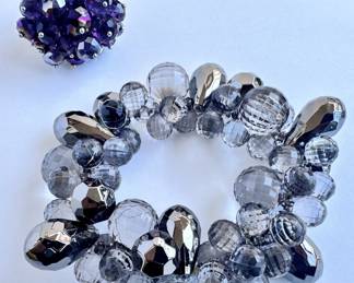 Crystal Bead Stretchy Bracelet & Ring
Lot #: 87