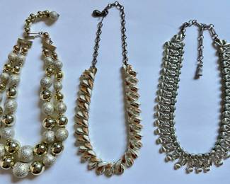 3 Vintage Coro Necklaces
Lot #: 61