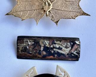 3 New In Box Artist Made Pins Brooches, 1 From The Clay Pot, Park Slope Brooklyn
Lot #: 97