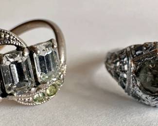 2 Vintage Rings, Unmarked, Size 5.75 & 6
Lot #: 36