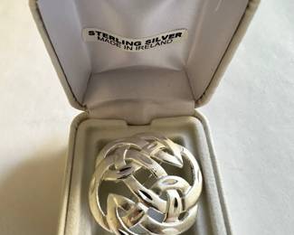 New In Box 925 Sterling Silver Celtic Knot Brooch Pin, Ireland
Lot #: 77
