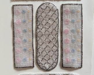 5 New Beaded Applique Trim Strips
Lot #: 134