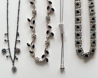 4 Necklaces: Napier With Matching Earrings Rhinestone Lariat, Austrian Crystal & More
Lot #: 114
