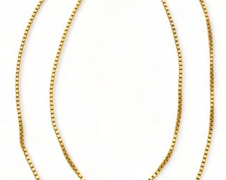 14K Yellow Gold Chain Necklace, Italy L 29" 17.1g
