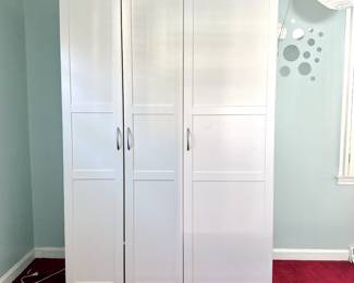 IKEA STORAGE WARDROBE - WHITE - BEDROOM FURNITURE