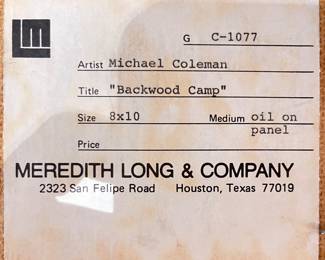 Michael Coleman
Meredith Long Label