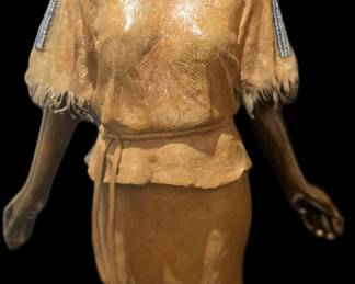 W. ﻿Stanley Proctor
Polychrome Painted Bronze
"Wind in Her Hair"
30" tall with plinth