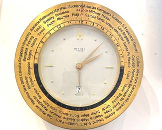 4 Hermes World Time Desk Clock