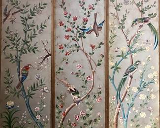 French Wallpaper Style Framed Panels