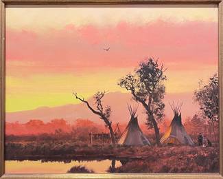 Michael Coleman
Oil on Panel
"Backwood Camp"
8"x10"