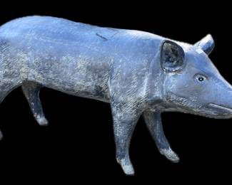 Galvanized Metal Pig