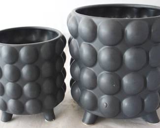 1242 - 2 pc. Vase Set by Three Hands 8.5" x 8.5" x 8.5"
