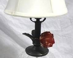 1359x - Decorative cut glass 29" lamp
