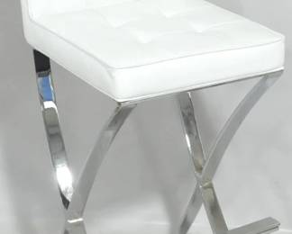 950 - Butler Specialty chrome base barstool 40 x 17 x 18
