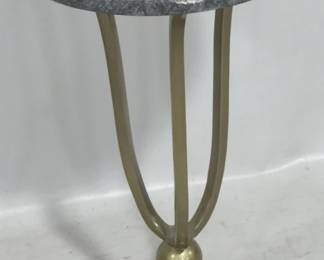 704 - Marble top Chelsea House stand, chipped chip in marble 22 x 14
