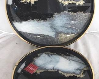 1496 - 2pc Serving Tray Set - 18 x 18 x 1.5
