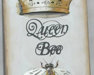 3125 - Metal Queen Bee Sign 24x16
