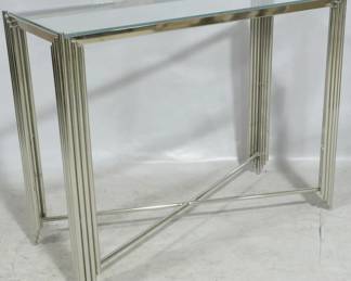 3093 - Butler Specialty Glass Top Table 31x40x17
