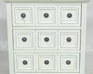 690 - Elk Home 3 drawer stand, compressed corner 31 x 27 x 15
