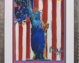 9017	LIBERTY AND FLAG GICLEE BY PETER MAX	22 X 27
