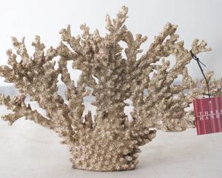 1059 - Coral Decoration by Three Hands 14" x 3.75" x 9.5"
