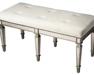 6066 - Butler Celeste mirrored bench 21.5 x 43 x 19 Retail $935
