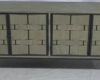 976 - Elk Home 4 Door Console 32x72x18 top scratched
