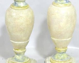 855 - Pair 13" decorative finials
