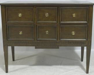 3062 - Alden Parkes 6 Drawer Commode 34x44x20 scratches on top
