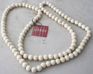 1331 - Wooden Beads by Three Hands 60" x 0.25" x 0.25"
