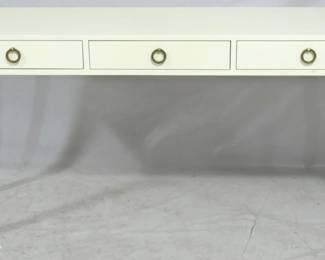 3107 - Modern History painted 3 drawer console 34x64x18
