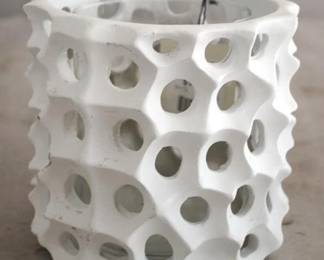 1386 - Candle Holder - AS IS 5.5 x 5.5 x 5
