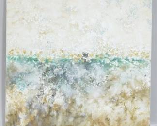 827 - Sterling Gozo Coast stretch canvas wall art 39 x 39
