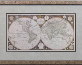 9042	ANTIQUE WORLD MAP	27 X 18.5
