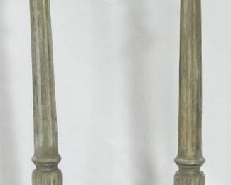862 - Large pair floor candle prickets, 36"
